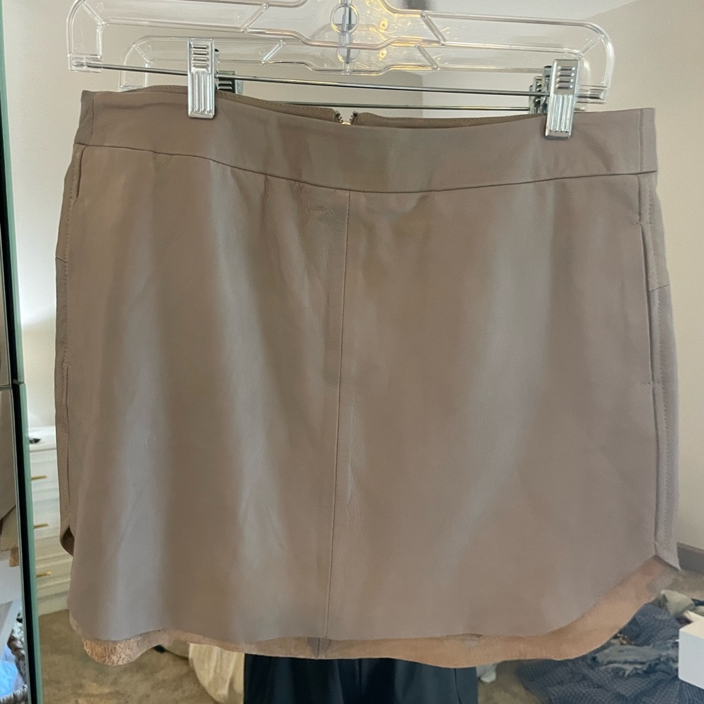 Karina Grimaldi leather skirt